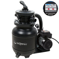 Miganeo® Sandfilteranlage Speed Clean 7000 Pumpleistung 6,3m³ schwarz