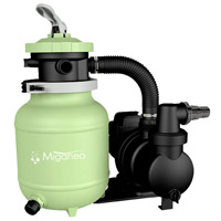 Miganeo® Sandfilteranlage Speed Clean 7000 Pumpleistung 6,3m³ mintgrün