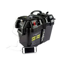Miganeo® Batteriebox für Bootsmotor Elektromotor für Schlauchboot